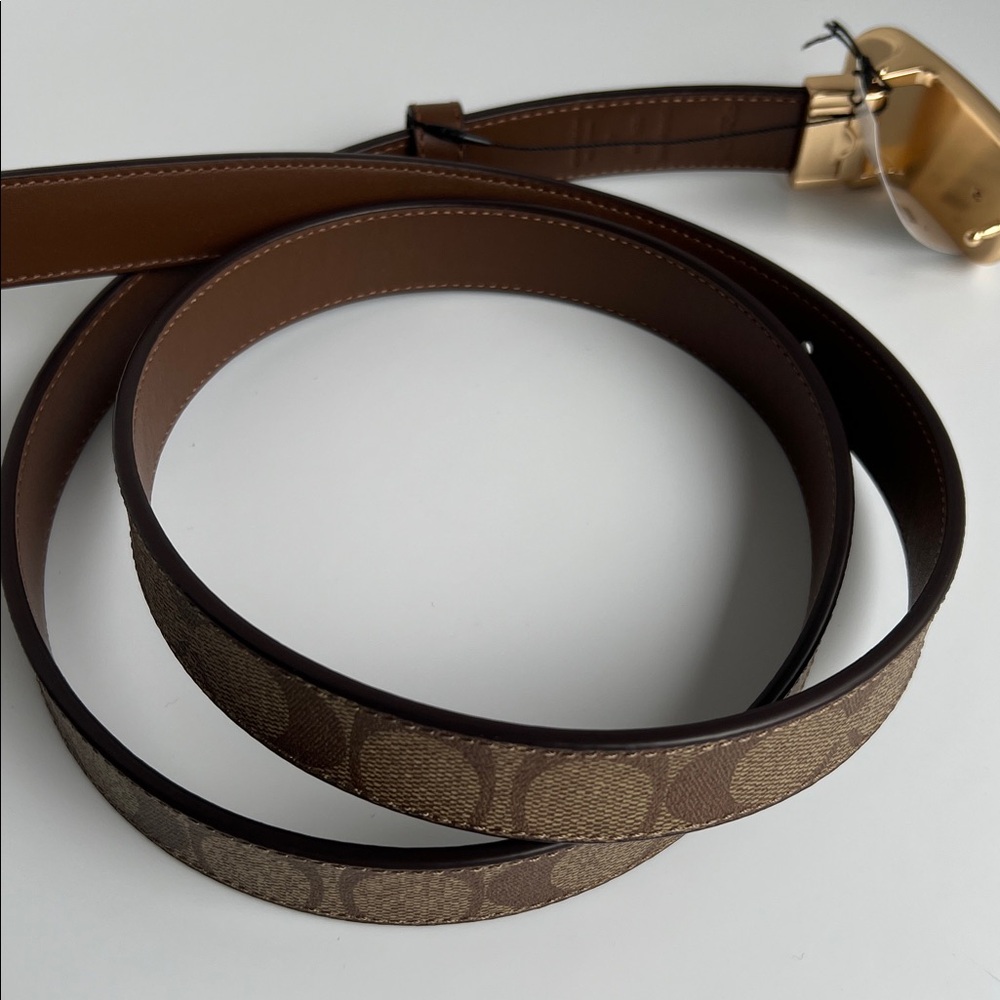 Coach Signature Buckle Cut To Size Morgan Belt - Picture 6 of 17